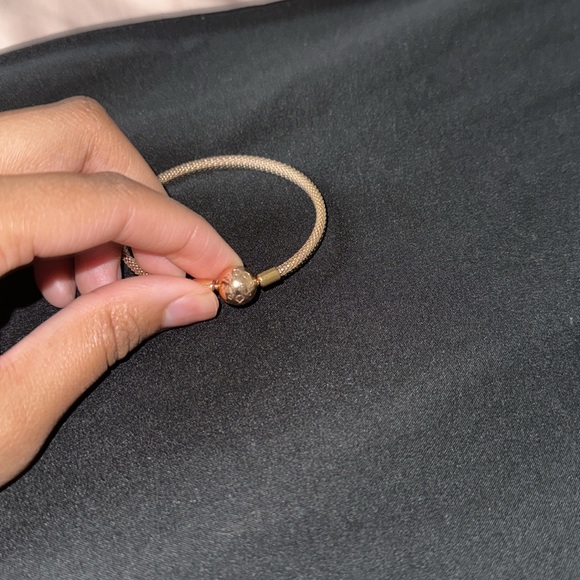 real rose gold pandora mesh bracelet - Picture 3 of 3